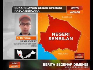 Sukarelawan gerak operasi pasca bencana