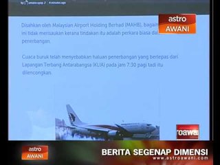 Pesawat MH2604 ubah haluan akibat cuaca buruk