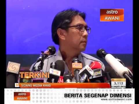 Sidang media terkini kehilangan MH370 (8.15pm, 9/3/2014)