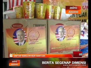 Banjir: Daftar sebelum beri bantuan