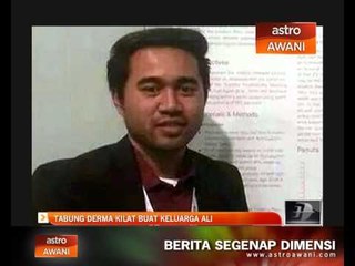 Tabung derma kilat buat keluarga Muhammad Ali