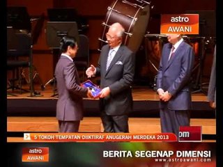 5 tokoh tempatan diiktiraf Anugerah Merdeka 2013