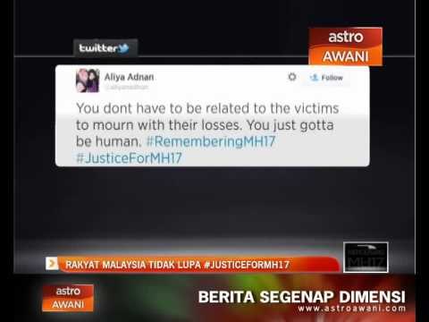 Rakyat Malaysia tidak lupa #JusticeforMH17