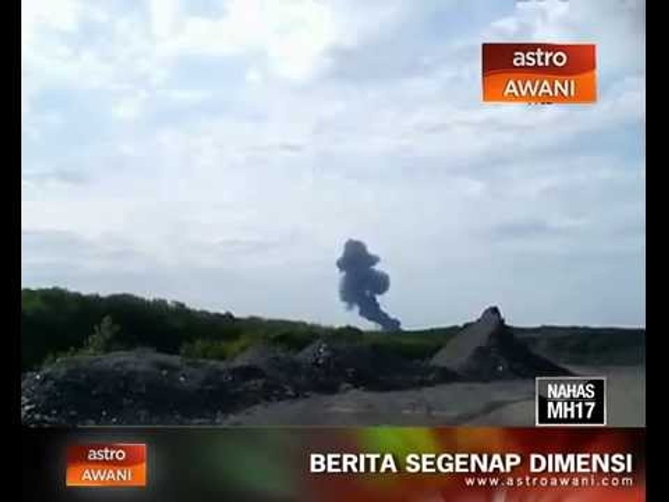 Visual amatur selepas MH17 terhempas