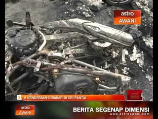 8 kenderaan dibakar di PPR Sri Pantai
