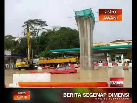 Banjir kilat di beberapa jalan utama Kuala Lumpur
