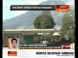 Debu gunung berapi Sinabung ancam penerbangan