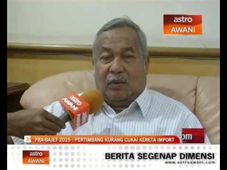 Pra-Bajet 2014: Pertimbang kurang cukai kereta import
