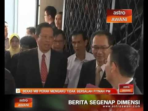 Bekas MB Perak mengaku tidak bersalah fitnah PM