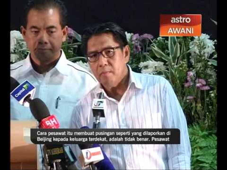 DCA: Pesawat MH370 tidak buat pusingan 'loop'