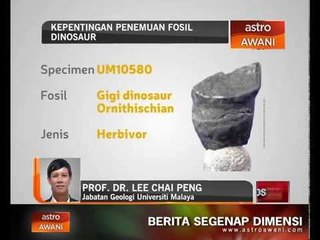Kepentingan penemuan fosil dinosaur
