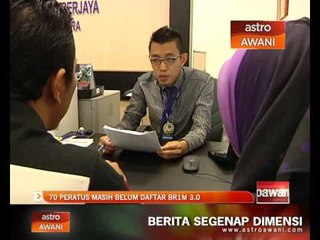 70 peratus masih belum daftar BR1M 3.0