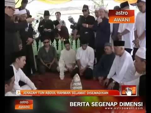 Jenazah Tun Abdul Rahman selamat disemadikan