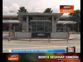 Saham Astro melonjak ke RM3.66, rekod tertinggi
