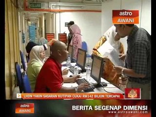 LHDN yakin sasaran kutipan cukai RM142 bilion tercapai