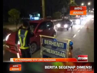 JPJ Terengganu sita lima kenderaan
