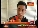 Tetap memilih ke sekolah walau berselipar