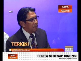 Press conference of day-3 MH370 search operation