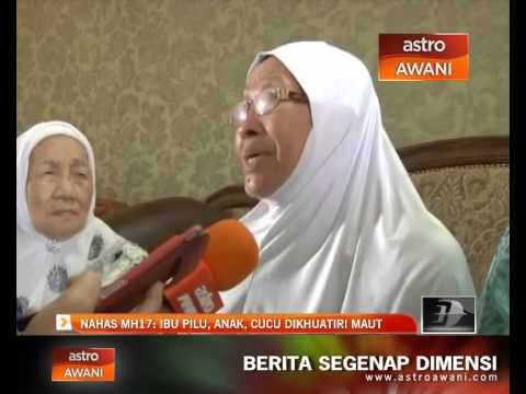 Nahas MH17: Ibu pilu, anak, cucu dikhuatiri maut