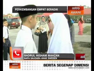 Perkembangan empat beradik anak Sweden