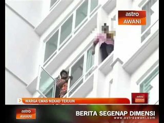 Warga emas maut terjun bangunan