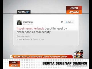 Kecantikan gol Van Persie dapat perhatian dunia