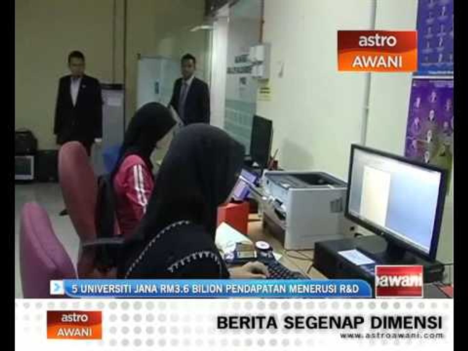 5 universiti jana RM3.6 bilion pendapatan menerusi R&D