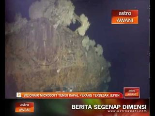 Bilionair Microsoft temui kapal perang terbesar Jepun