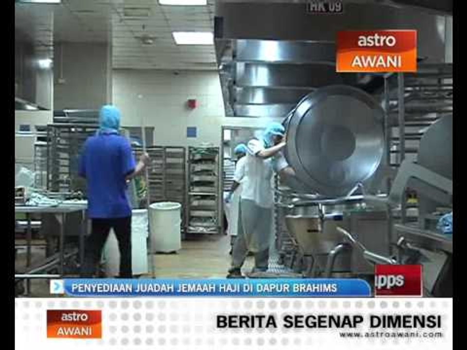 Penyediaan juadah jemaah haji di dapur Brahims