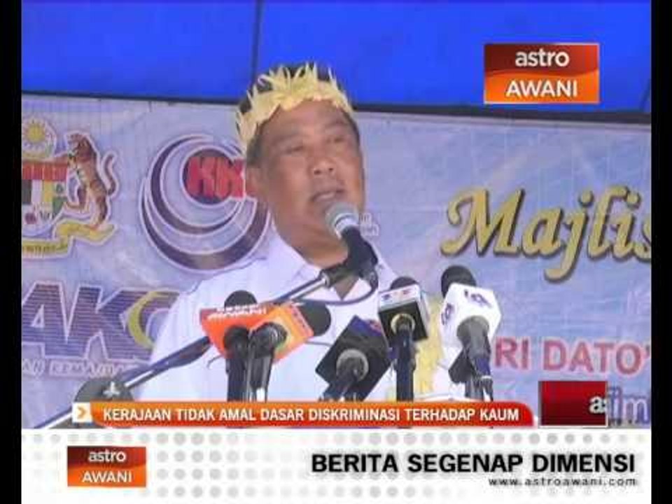 Kerajaan tidak amal dasar diskriminasi kaum