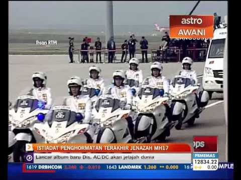 Istiadat penghormatan terakhir jenazah MH17