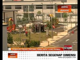 Penghuni projek pertama PR1MA dapat kunci rumah