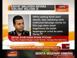 Doktor wanita antara yang terbabit dengan militan IS
