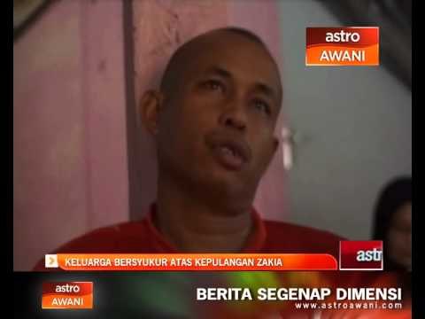 Keluarga bersyukur atas kepulangan Zakia