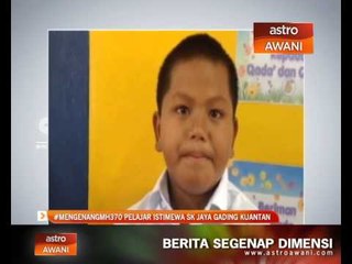 #MengenangMH370 Pelajar istimewa Sk Jaya Gading Kuantan