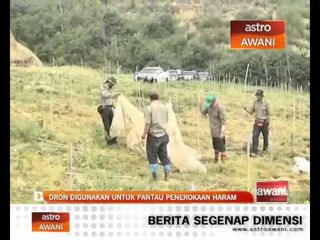 Dron digunakan untuk pantau penerokaan haram