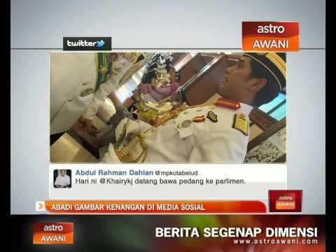 Abadi gambar di Parlimen di media sosial