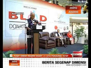 Pusat Darah Negara sasar 1.4 juta penderma tetap setiap tahun