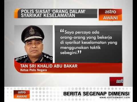 Kongsi gelap - Polis siasat orang dalam syarikat keselamatan