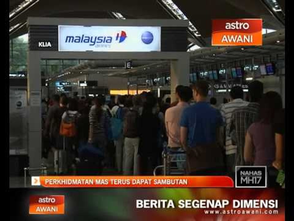 Perkhidmatan MAS terus dapat sambutan