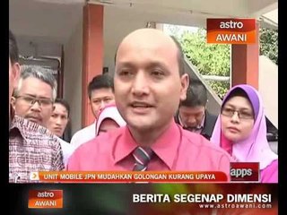 Unit Mobile JPN mudahkan Golongan Kurang Upaya