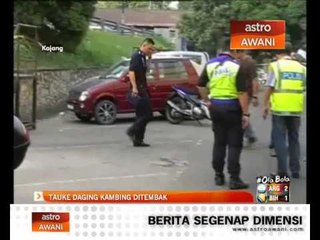 Tauke daging kambing ditembak