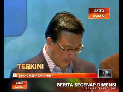 Sidang Media Khas / Press Conference MH17 (5:00pm, 19 July 2014)