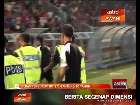 Rakaman insiden On Jabbar (bekas pengurus JDT 2 ) menumbuk pengadil