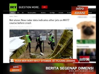 Rusia beri bukti MH17 ditembak jet pejuang Ukraine