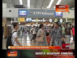 Hari terakhir warga kota balik kampung