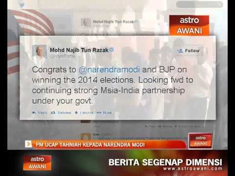 Najib ucap tahniah kepada Narendra Modi