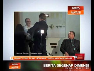 Ungkit kisah silam, Iron Man tinggalkan wawancara