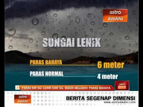 Paras air Sg. Lenik dan Sg. Bidor melebihi paras bahaya