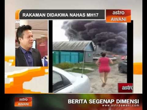 Rakaman awal didakwa sejurus MH17 terhempas